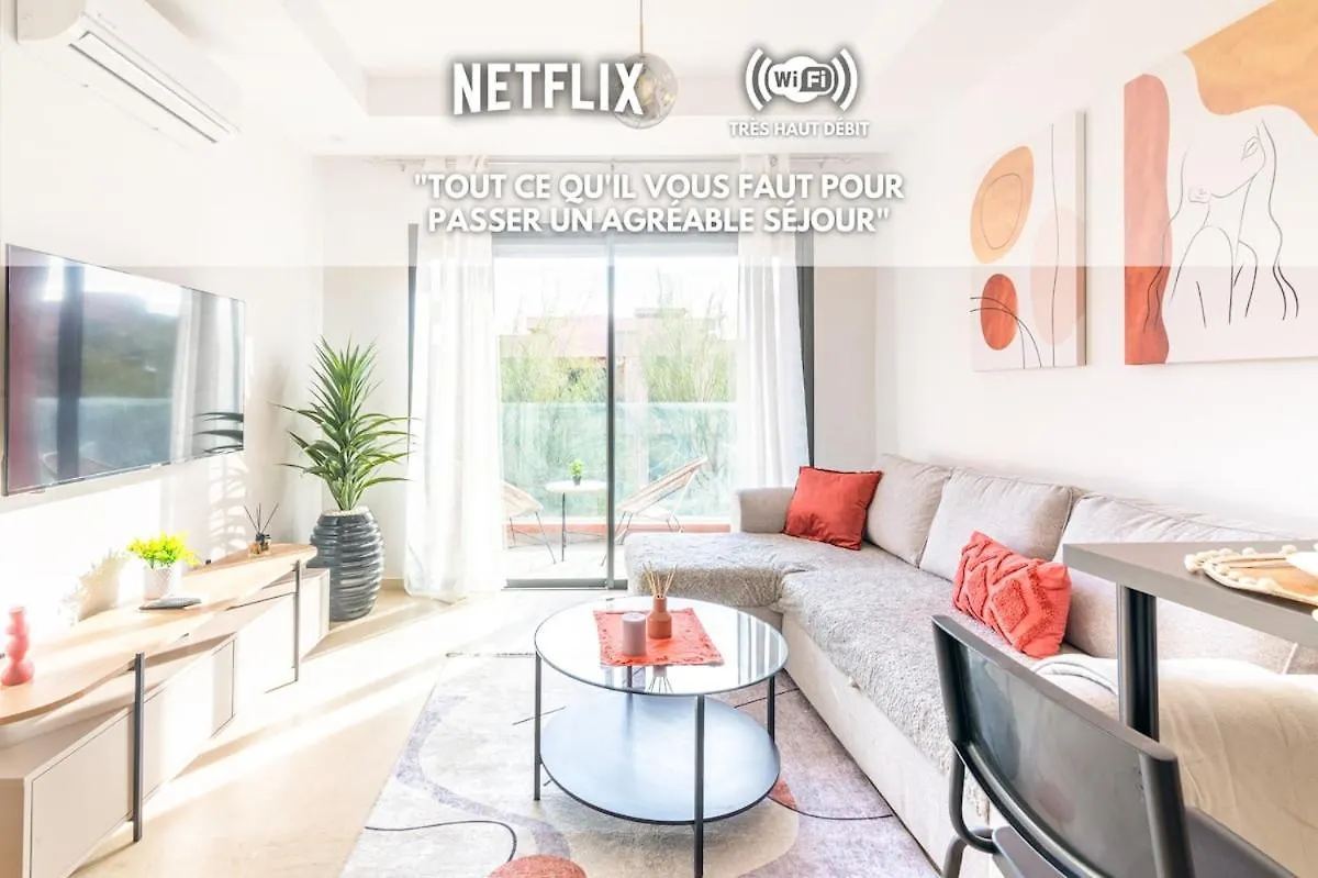 Livia Cosy - Clim, Wifi, Jardin A 10Min De L'Aeroport Apartment Marrakesh Morocco